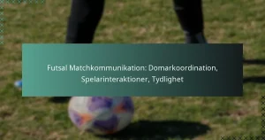 Futsal Matchkommunikation: Domarkoordination, Spelarinteraktioner, Tydlighet